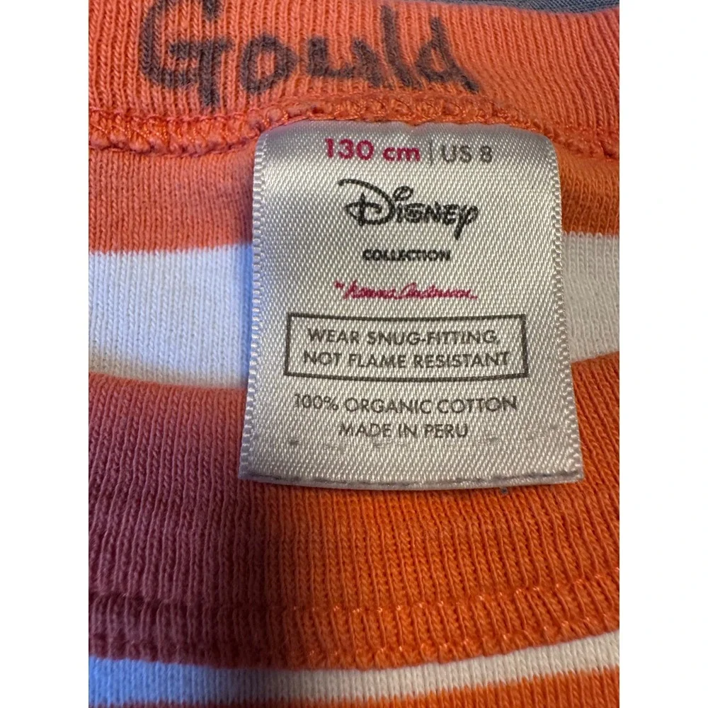 Hanna Andersson Disney Tigger Organic Cotton Pajama Set Orange White Kids Size 8